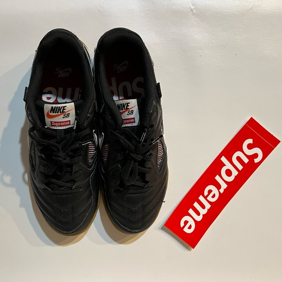 Nike SB Gato Supreme Black Men’s Size 8 AR9821-001 Nike x Supreme - Picture 3 of 8